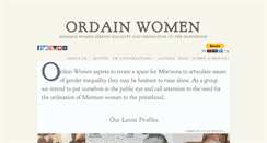 Desktop Screenshot of ordainwomen.org